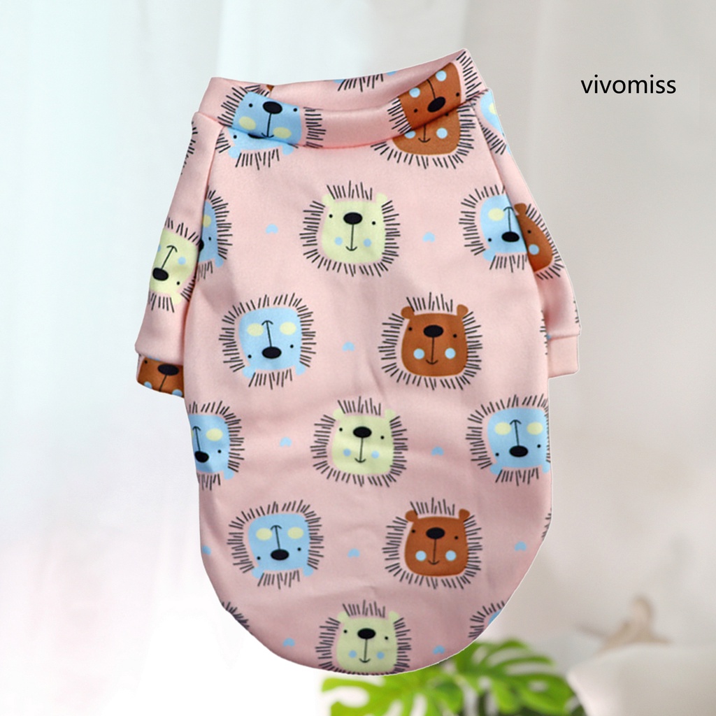 Áo giữ ấm họa tiết hoạt hình dễ thương dành cho thú cưng