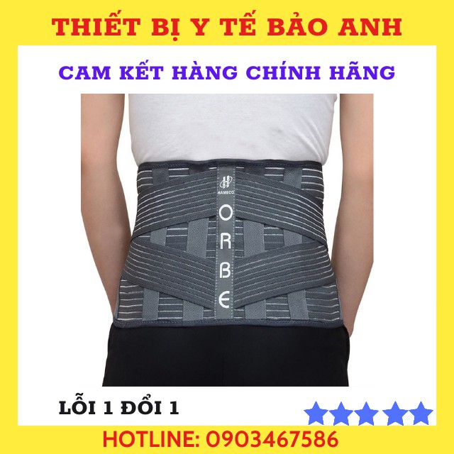 [Chính Hãng] Đai Lưng Olumba Orbe Cao Cấp Hỗ Trợ Cột Sống, Thoát Vị Đĩa Đệm