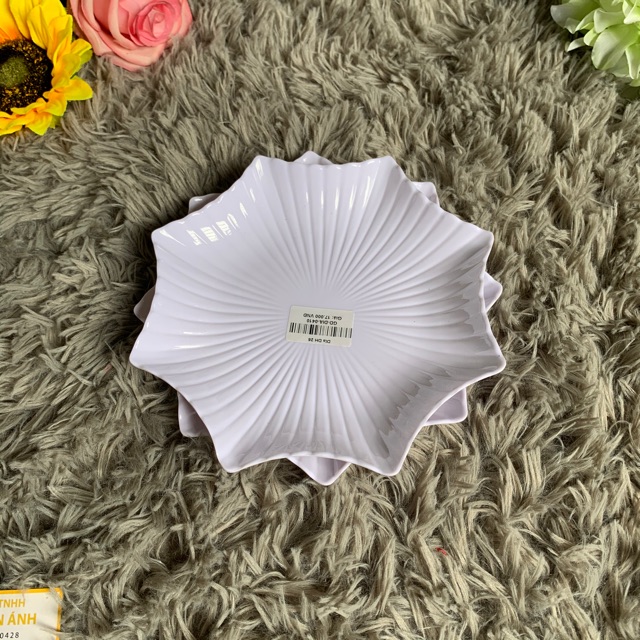 Dĩa nhựa fataco dĩa DH 26 màu trắng