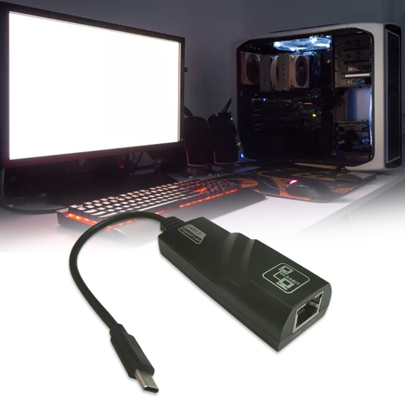 Cáp Chuyển Đổi USB C 3 1 Gigabit Ethernet Rj45 Lan Adapter 3 1 Type C Thẻ