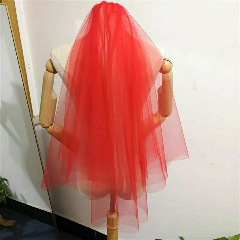 Mạng Che Mặt Cô Dâu Màu Trắng/Đen Dáng Dài Phong Cách Mori Đơn Giản Dùng Làm Đạo Cụ Chụp Ảnh
