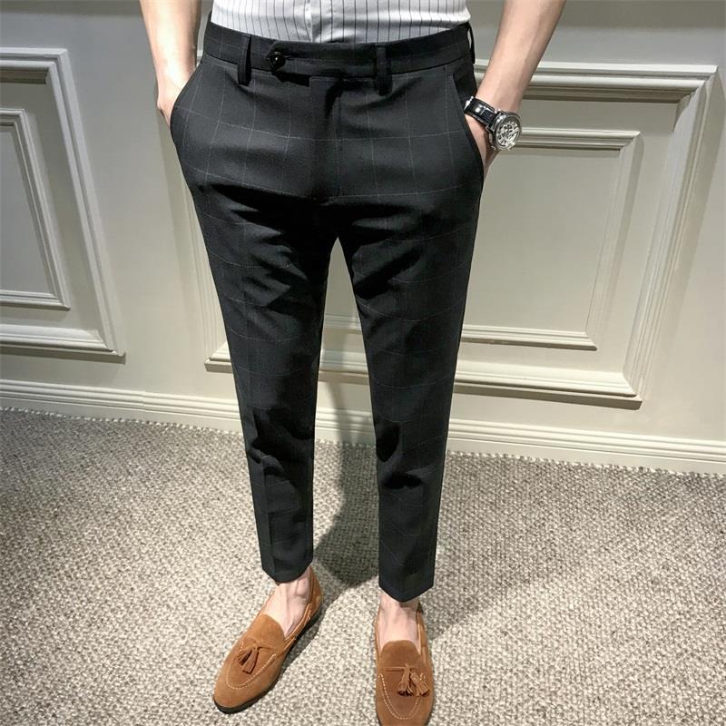 Quần dài họa tiết kẻ sọc phong cách Hàn Quốc size 27-36 dành cho nam