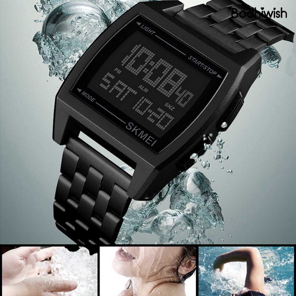 Đồng Hồ Đeo Tay Kỹ Thuật Số Chống Thấm Nước Dành Cho Nam