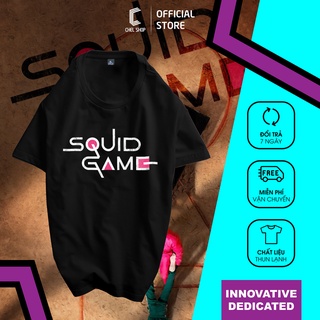 Áo thun Squid Game [ĐEN - TRẮNG - XANH]