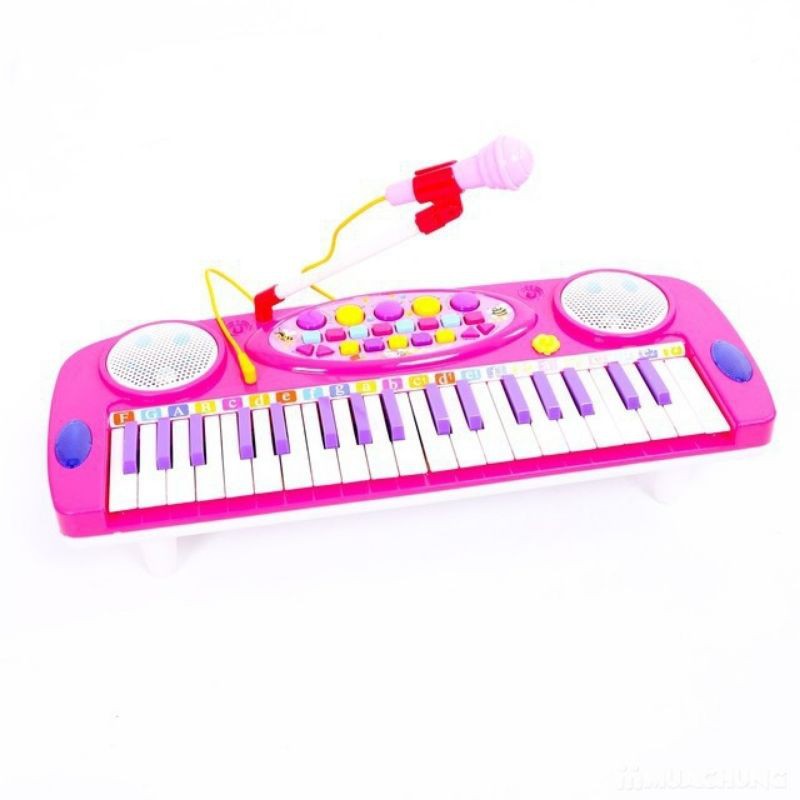 Đàn Organ Điện tử có Mic cho Bé ( Hồng)