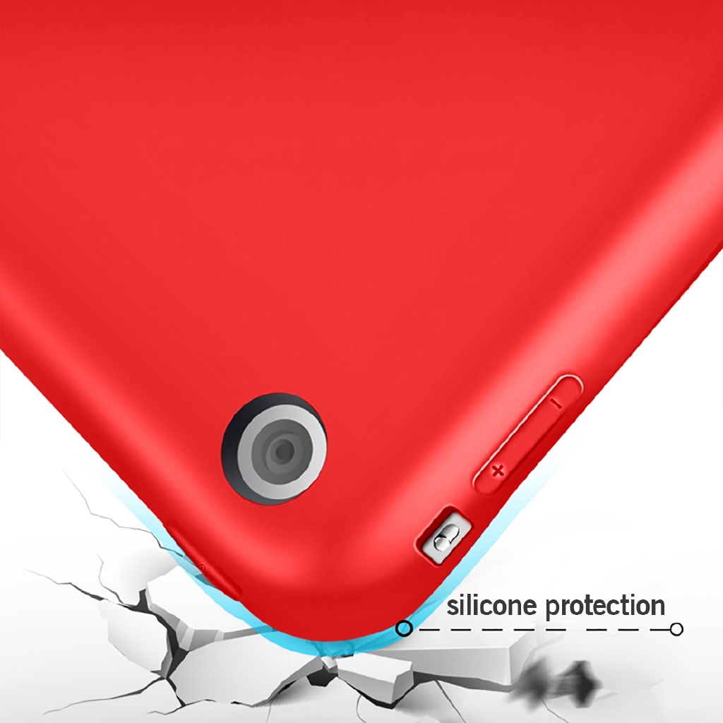 Bao da bảo vệ máy tính bảng Silicone mềm bằng da PU dành cho iPad 10.2 inch 7th 8th