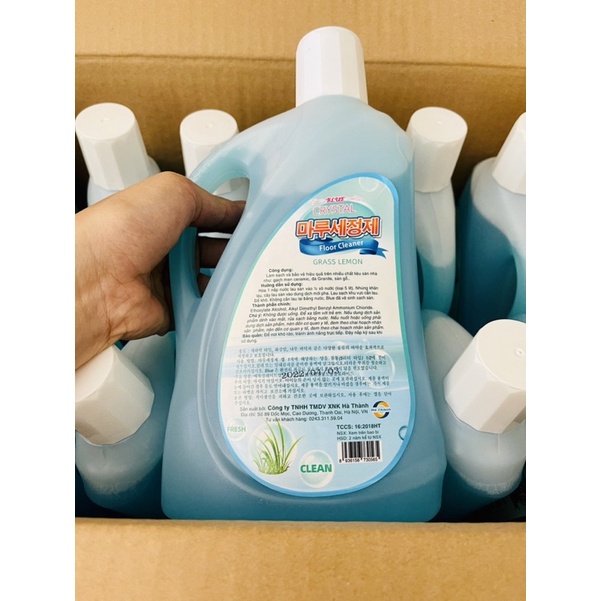 [ HÀNG MỚI ] Nước lau sàn hàn quốc Blue 1lít siêu thơm siêu sạch siêu tiết kiệm