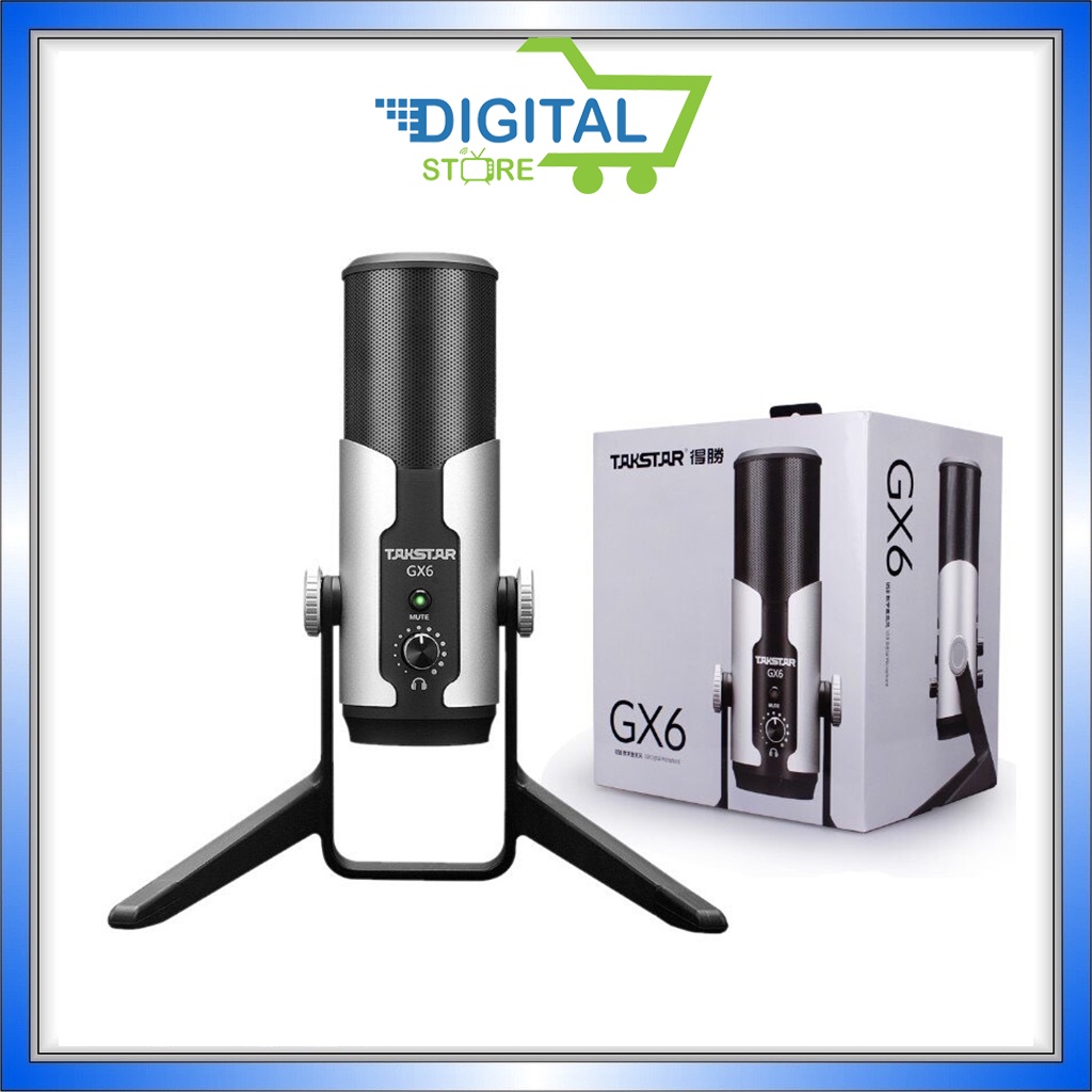 Micro thu âm Takstar GX6 USB chuyên nghiệp cho streamer, thu âm máy tính