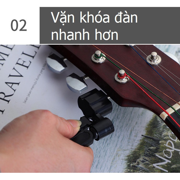 Tay quay thay dây đàn guitar 3 tác dụng rẻ nhất