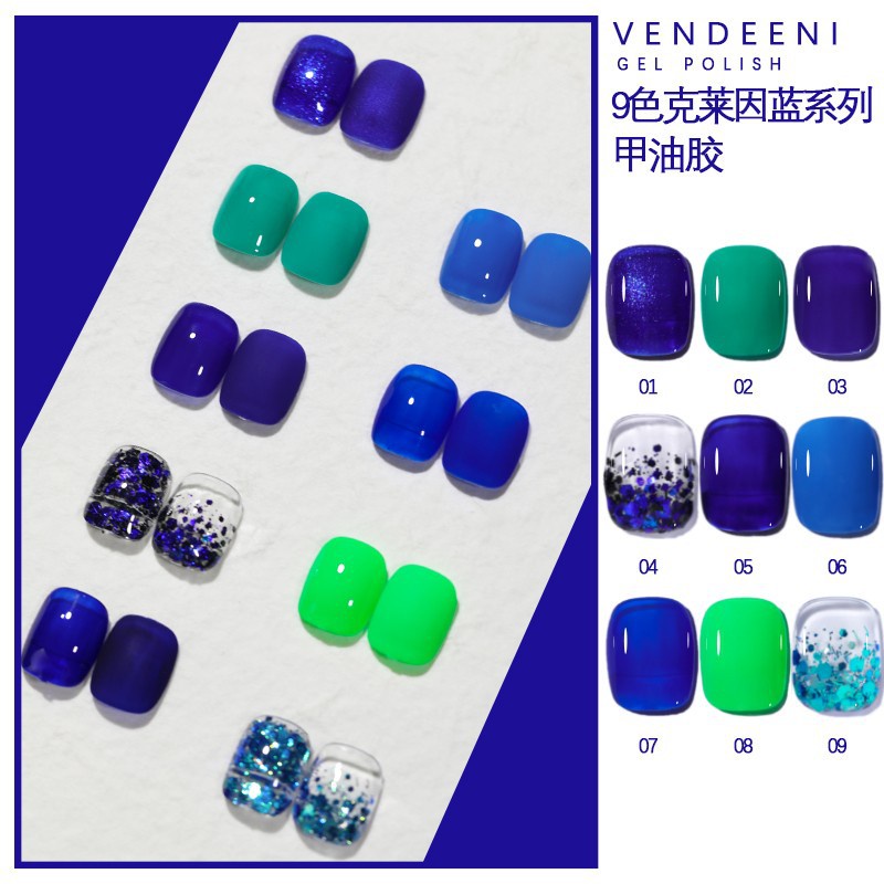 Sơn gel JINJU xanh KLIEN chai 15ml chính hãng