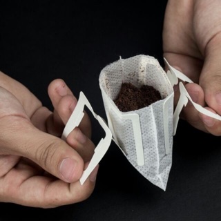 combo bộ Phin giấy pha cà phê và túi giấy kraf đựng ngoài (20 bộ)