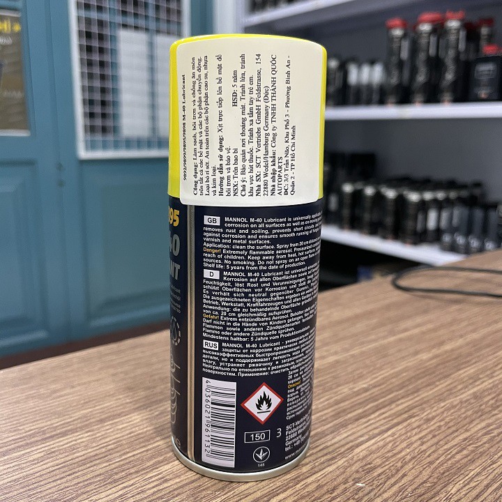 Dầu Bôi Trơn, Chống Gỉ, Bảo Vệ Kim Loại MANNOL 9895 M-40 Lubricant 100ml