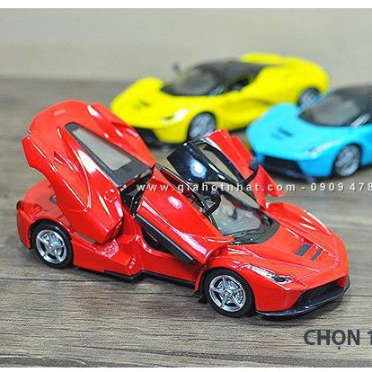 Xe Mô Hình Kim Loại Siêu Xe La Ferrari Tỉ Lệ 1/32 - Đỏ - 9685d