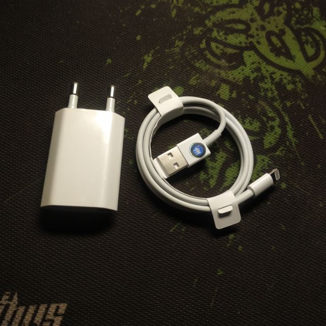 Bộ sạc dẹt 5W USB - Lighting zin chính hãng thích hợp các loại máy - ( BẢO HÀNH 6 THÁNG )