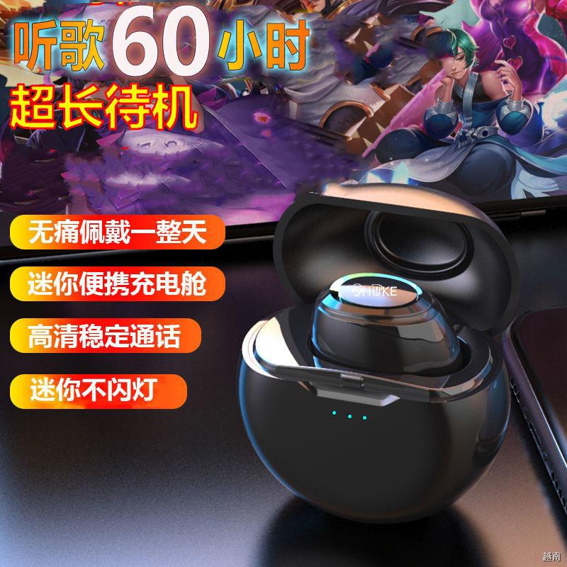 ﺴ□◑Tai nghe Bluetooth mini, chế độ chờ lâu, công suất lớn, chất lượng âm thanh cao, in-ear thể thao, Apple OPPO, Huawe