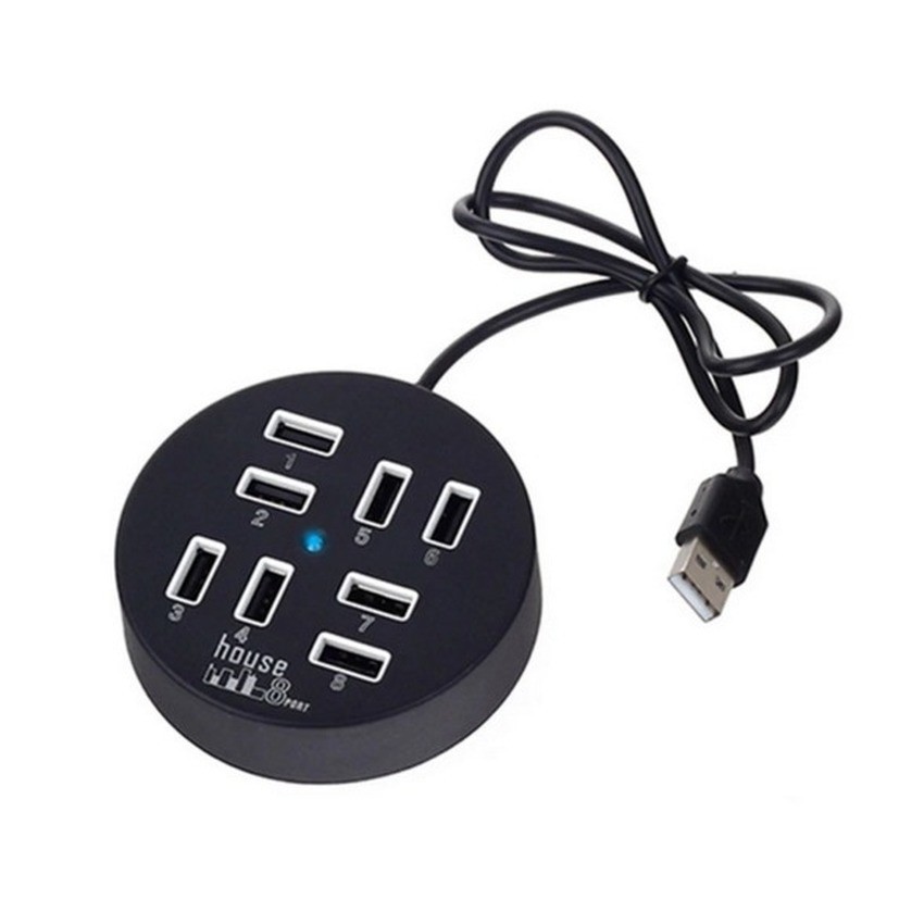 Bộ chia Hub USB 8 cổng (Đen)  