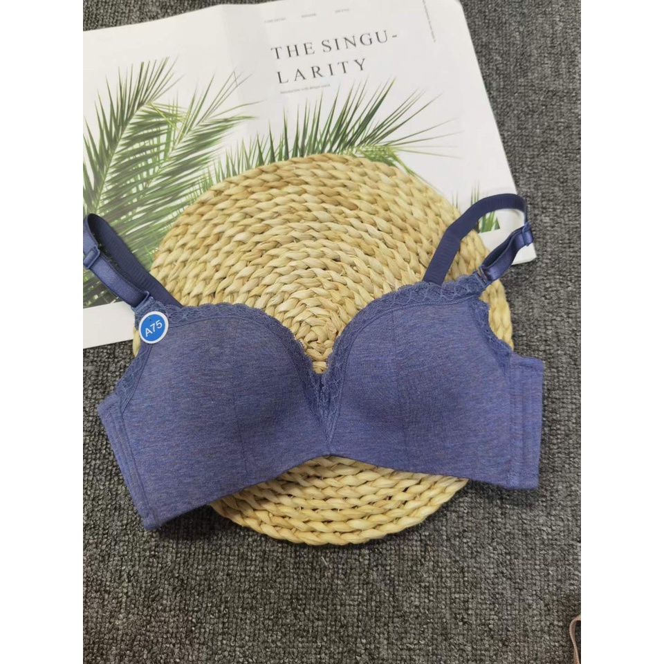 Áo lót nữ cotton siêu nhẹ không gọng mút vừa nâng ngực thoải mái ( V-06A)