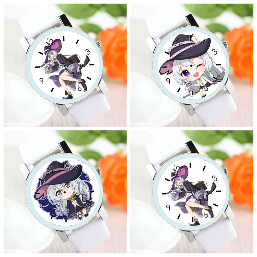 Đồng hồ đeo tay nam nữ in hình HÀNH TRÌNH CỦA ELENA anime chibi xinh xắn