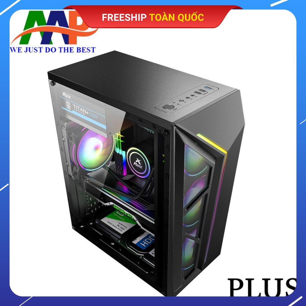 Vỏ Case Máy Tính PLUS AAP Gaming LED RGB I Chính Hãng [GIÁ GỐC - FREESHIP]