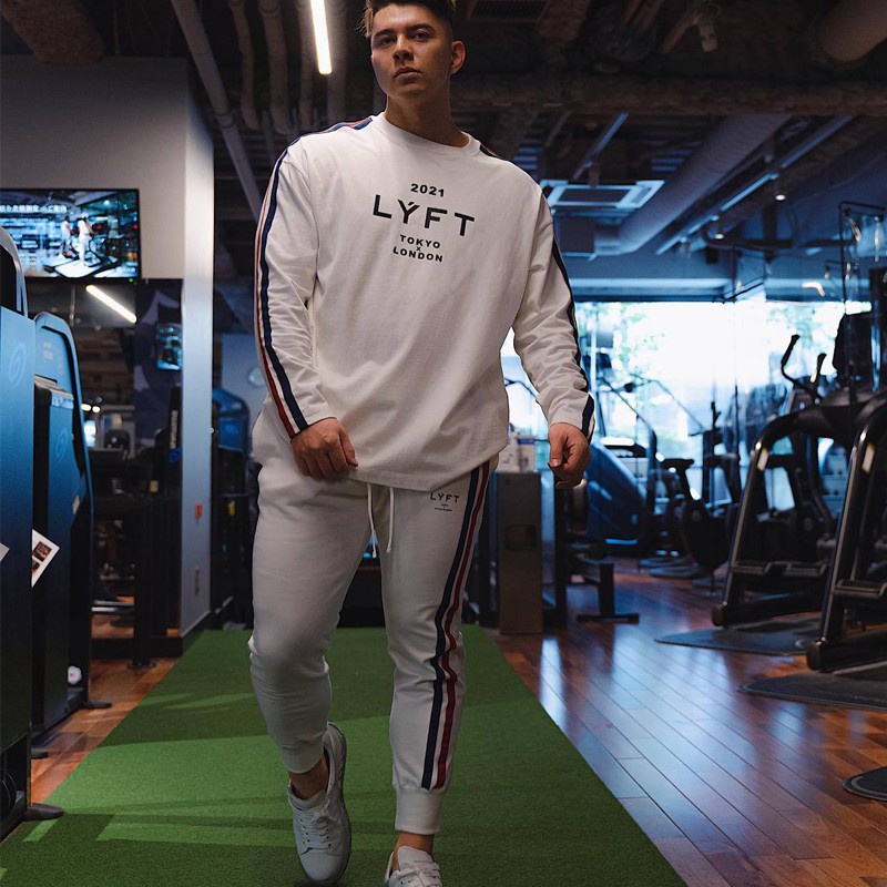 Quần Cotton Thể Thao Kẻ Sọc Cho Nam Size M-3XL