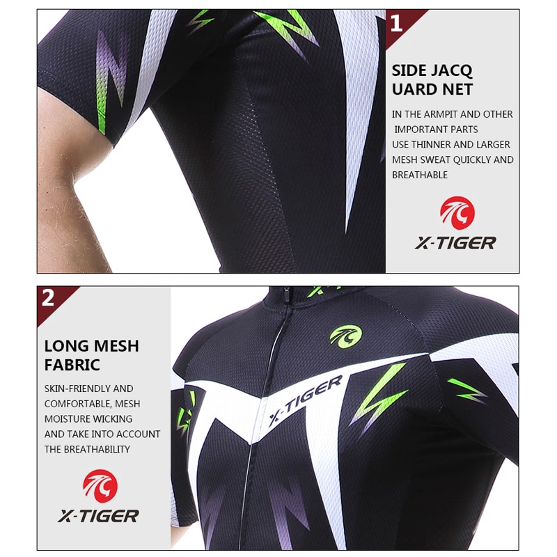 Áo Chạy Xe Đạp MTB X-TIGER Nhanh Khô Thoáng Khí Dành Cho Nam