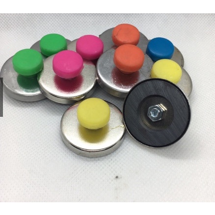 Nam châm đính bảng D32mm màu sắc (1 gói 10 cái)