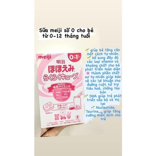 Sữa Meiji thanh cho bé 0-1 tuổi