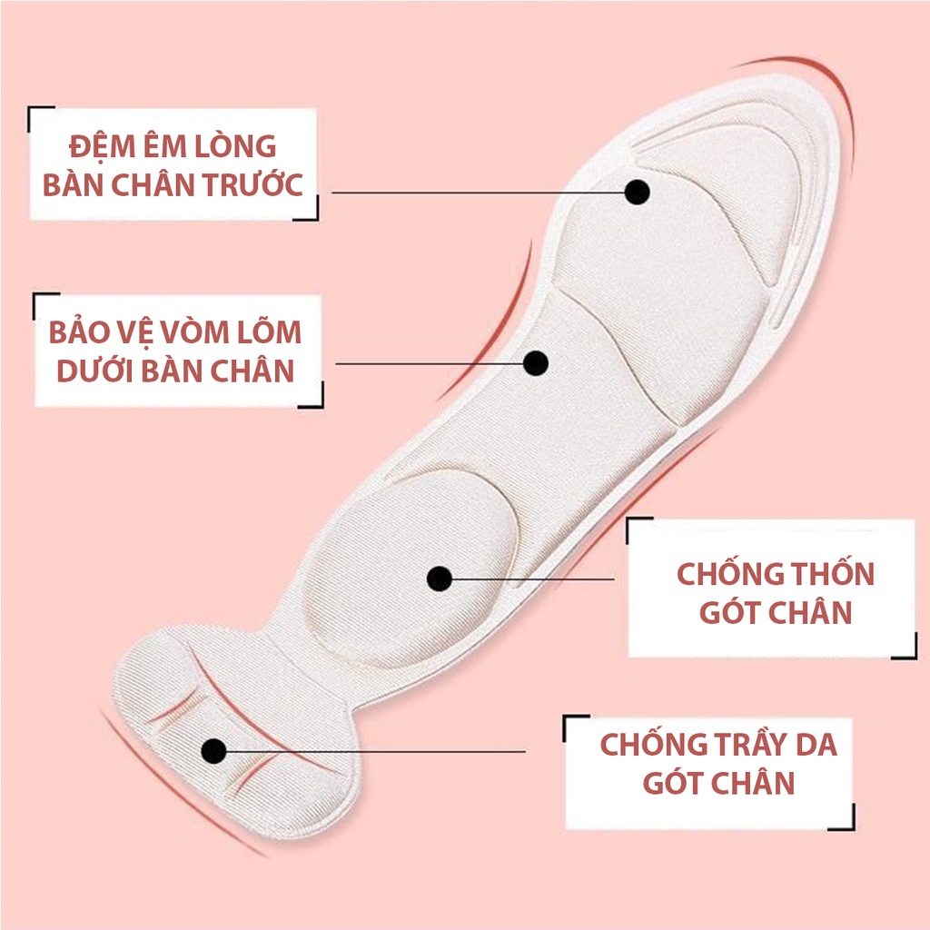 Lót giày cao gót chống rộng, giúp giảm size cho giày bị rộng- PK11