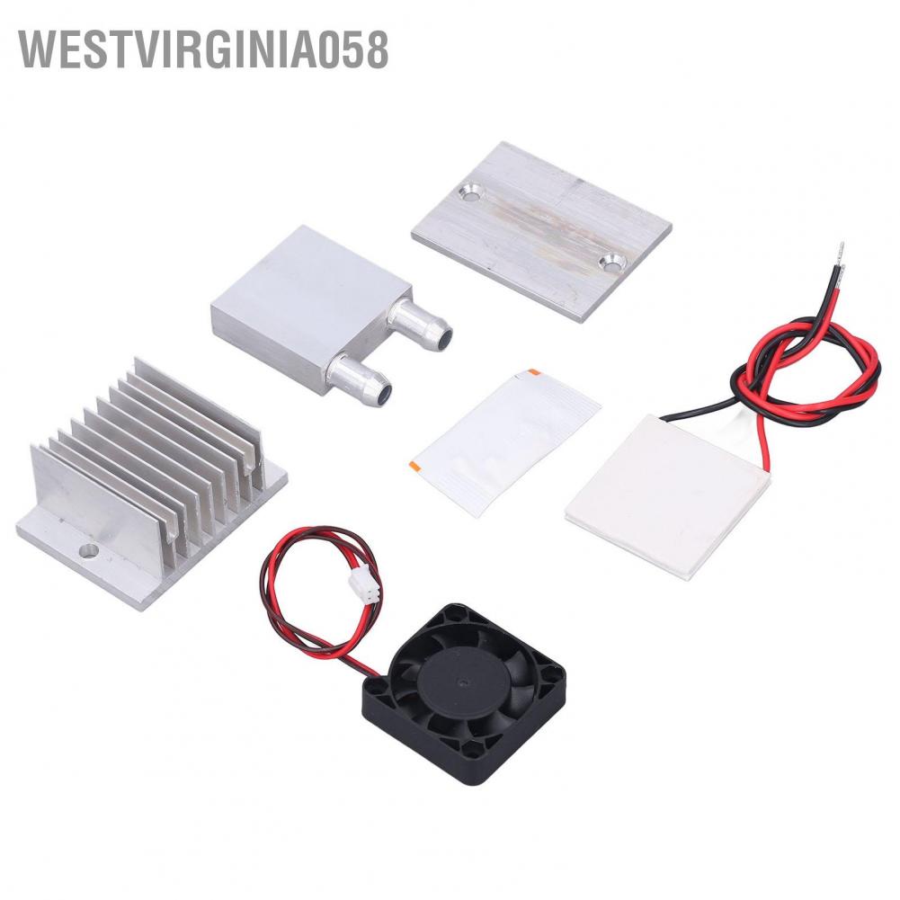Westvirginia058 Westvirginia058 Cooling Module Car Radiator Water Cooler Semiconductor Refrigeration Sheet Small DIY Kit 12V