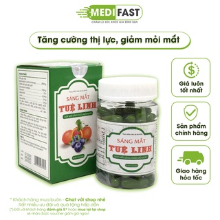 Viên sáng mắt Tuệ Linh hộp 60 viên - Bổ mắt từ dầu gấc và Lutein, giảm mỏi mắt, giảm cận thị, viễn thị, khô mắt