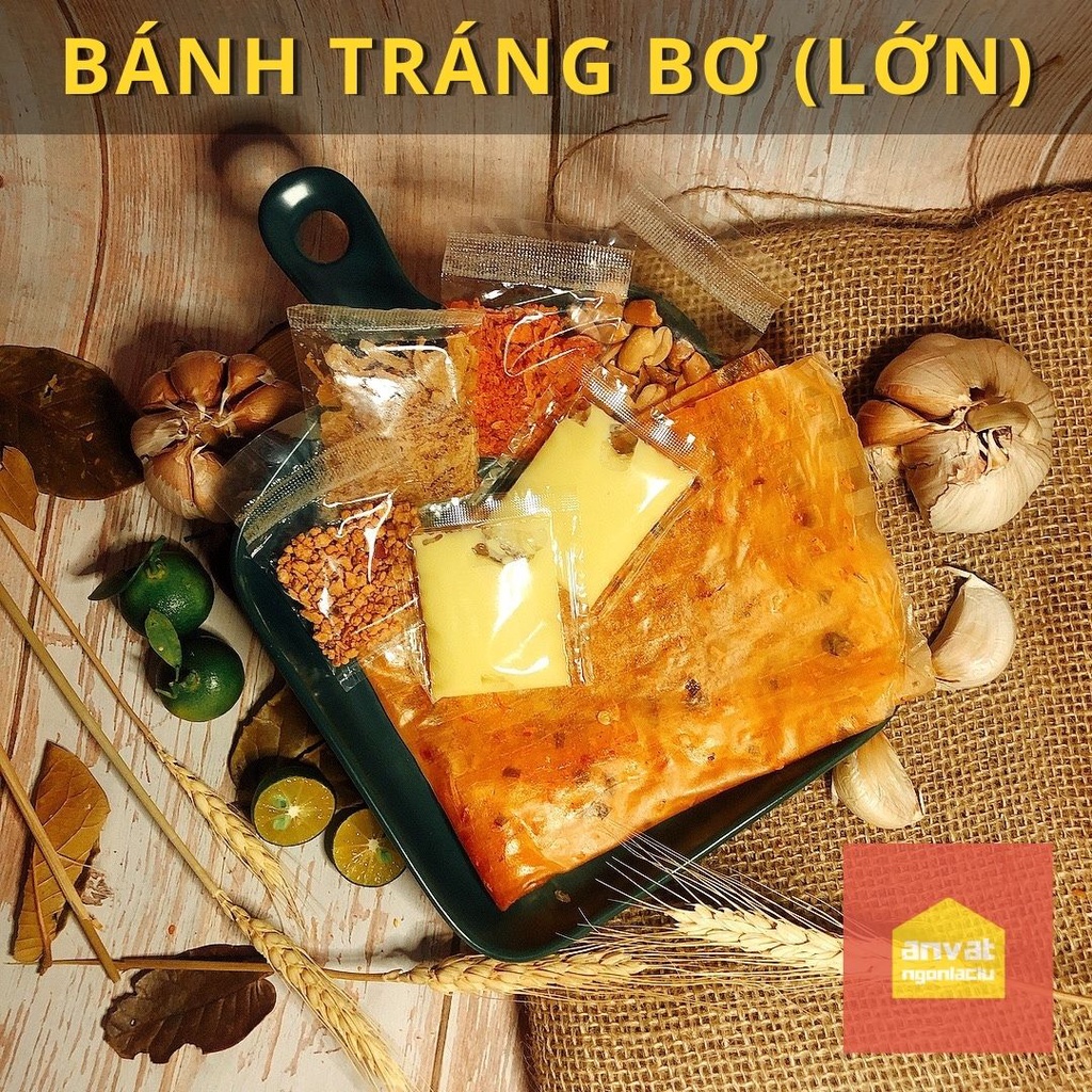 Bánh tráng BƠ VÀNG - bánh tráng dẻo tôm đặc sản Tây Ninh, bơ vàng cực béo ngon