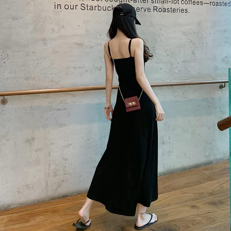 Đầm Maxi Hai Dây Thiết Kế Xẻ Tà Cuốn Hút Quyến Rũ