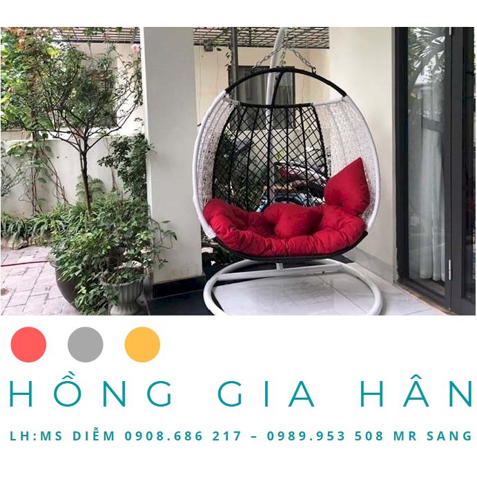 Xích Đu Mây Nhựa Cho Villa, Biệt Thự Cao Cấp Hghxd01