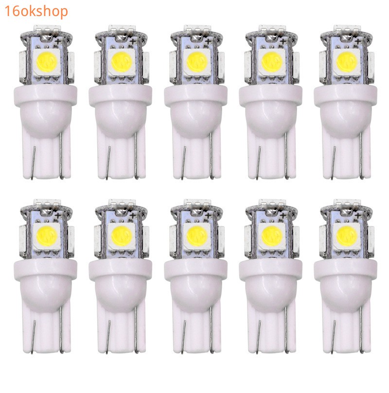 Đèn led t10 5050 5smd 12v gắn xe mô tô