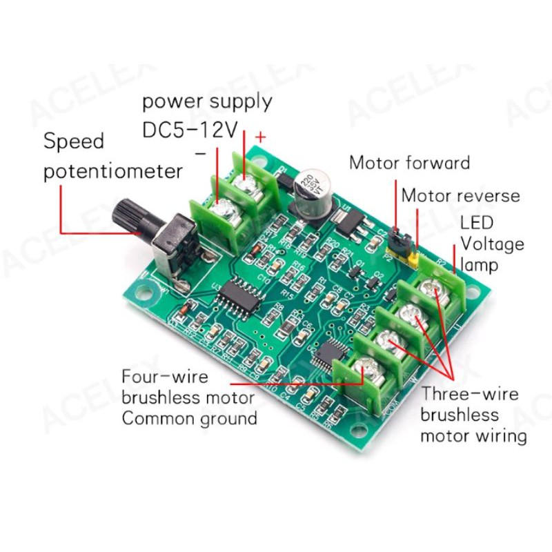 Driver điều khiển motor không chổi than (motor brushless) 5 -12v