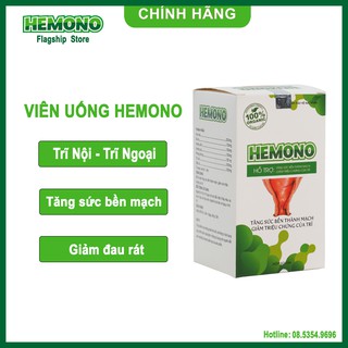 Viên uống Hemono -  Hỗ Trợ Đẩy Lùi Bệnh Trĩ, Teo Búi Trĩ, Phòng Ngừa Bệnh Trĩ Tái Phát | Hemono Flagship Store