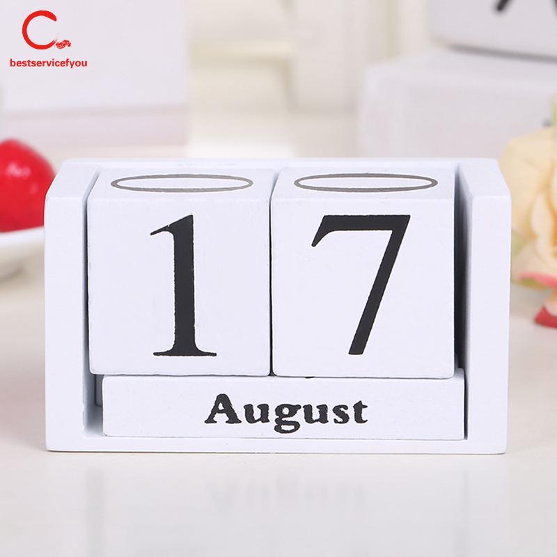 Lịch để bàn dạng hộp gỗ độc đáo