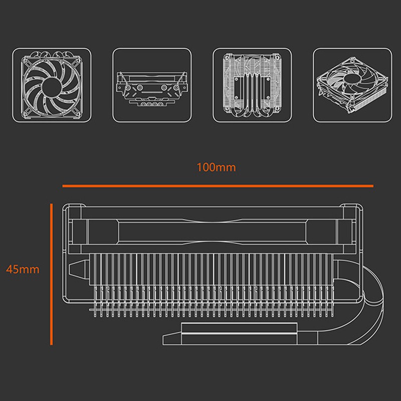 Quạt Tản Nhiệt Cpu Id-Cooling Is40X V3 Pro Cho Itx A4 Ốp