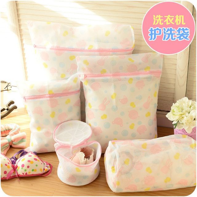 HCm - Bộ 5 Túi Lưới Giặt Đồ Đủ Kích Cỡ