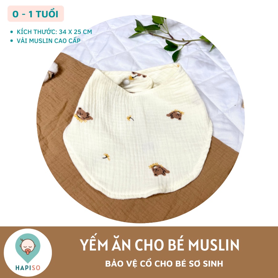 Yếm ăn muslin cho bé