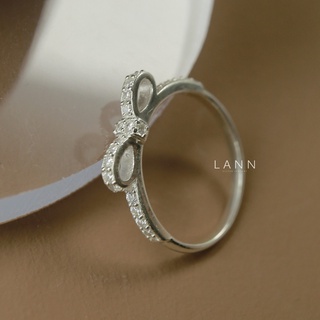 Nhẫn nơ đá BẠC S925 LANN R305