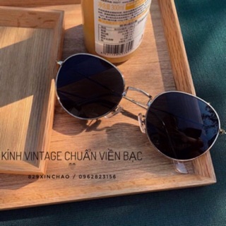 sẵn | Kính vuông vintage / CHUẨN VIỀN BẠC CHẮC CHẮN 🖤 kính râm đen