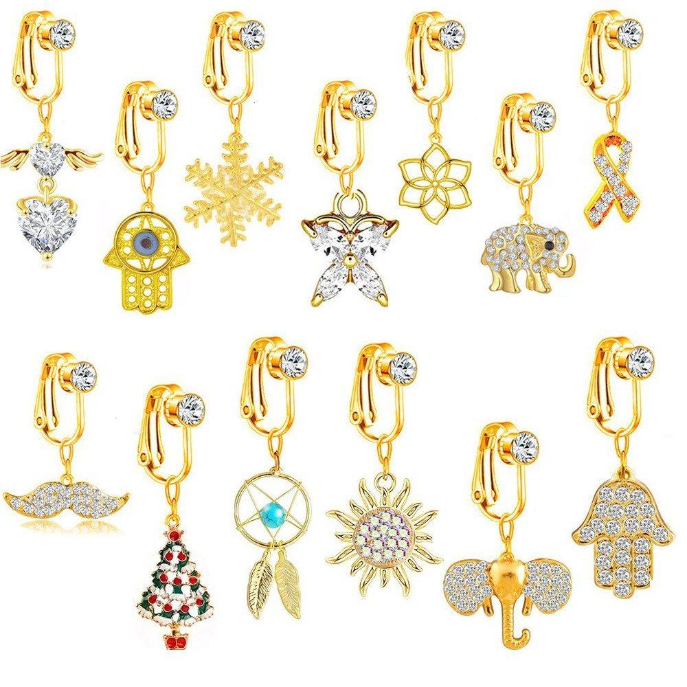 Khuyên Rốn Hình Trái Tim Bằng Thép Không Gỉ Cá Tính