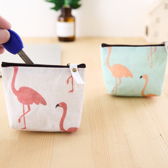 Túi đựng tiền mini chất liệu vải Canvas nhiều mẫu