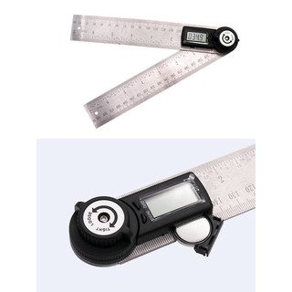 Thước đo góc điện tử dài 20cm thép không gỉ độ chính xác cao, Thước đo độ điện tử