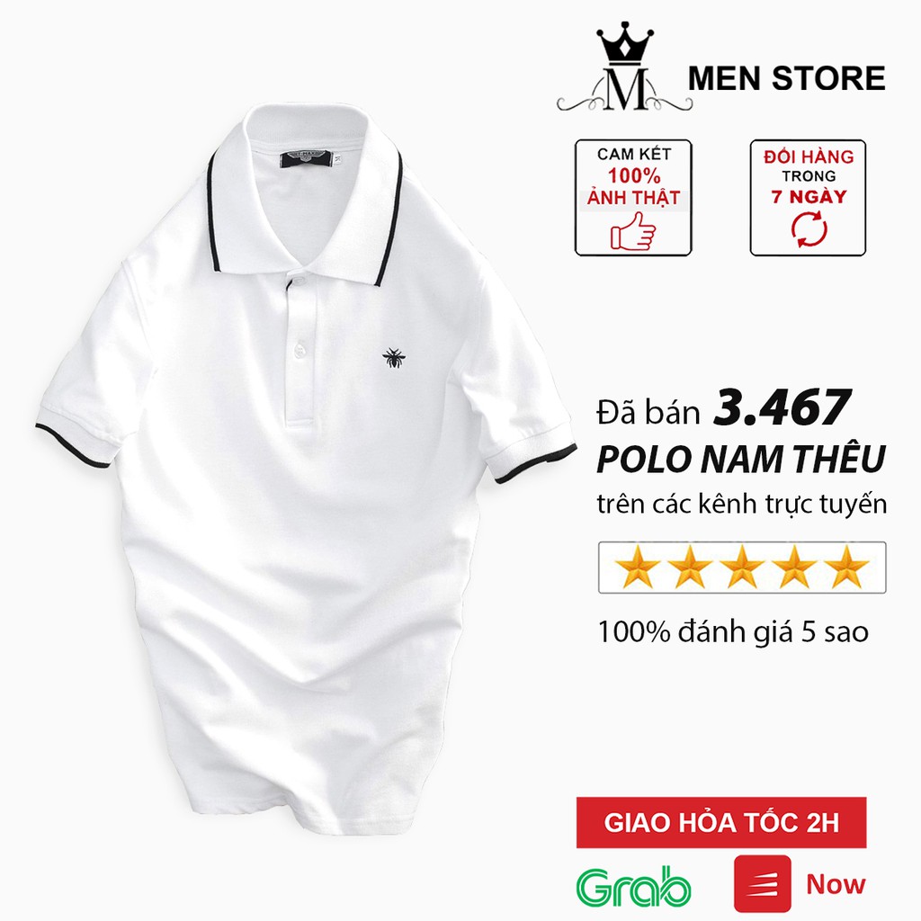 Áo thun polo nam có cổ cao cấp Hamino siêu đẹp chất thun cotton co giãn mát mẻ form rộng thoải mái E3