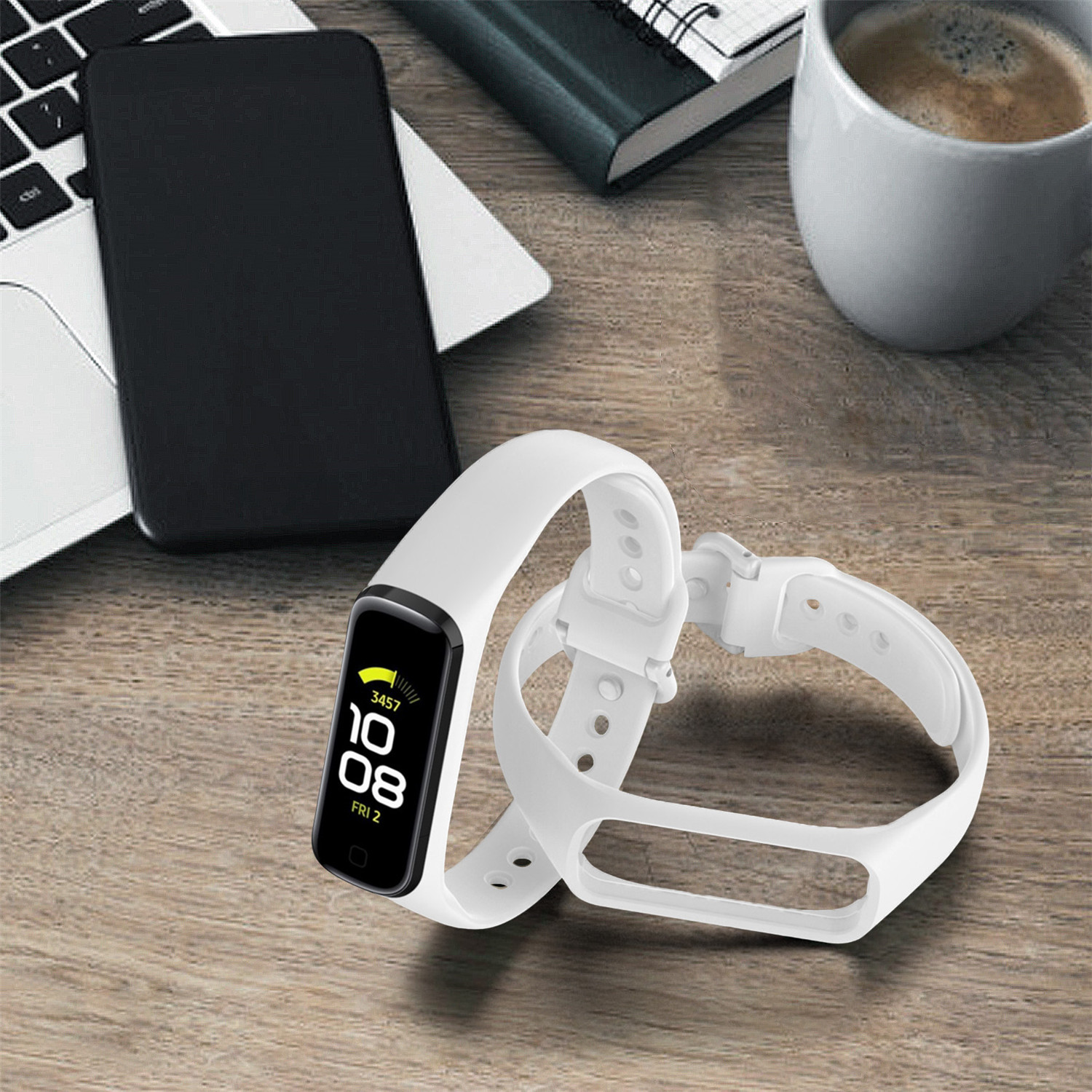 Dây đồng hồ thể thao thông minh bằng silicon phù hợp nam nữ dành cho Samsung Galaxy Fit 2 SM-R220