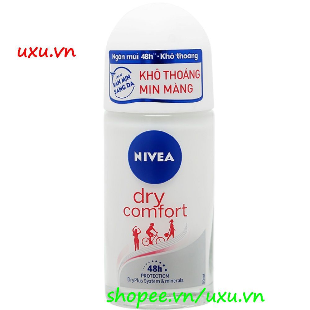 Lăn Khử Mùi Nữ 50Ml Nivea Khô Thoáng (Dry Comfort), Với uxu.vn Tất Cả Là Chính Hãng.