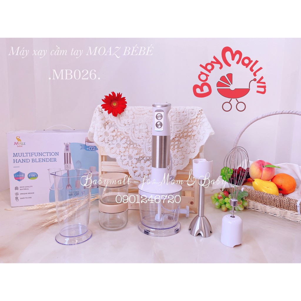 Máy xay cầm tay đa chức năng Moazbebe MB026