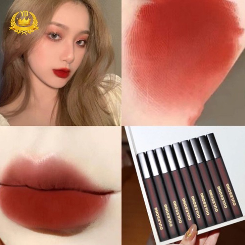 Son Môi Màu Đen Chất Lì Không Dính Thành Cốc Cho Học Sinh